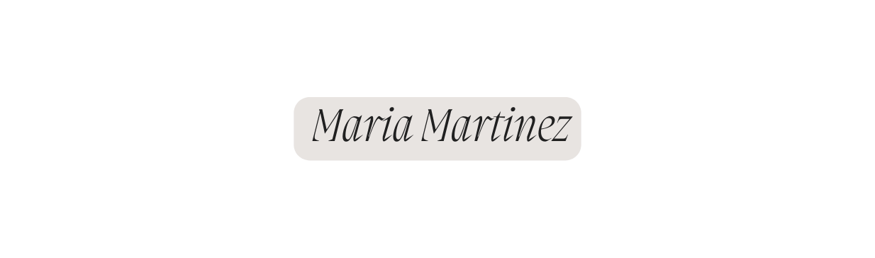 Maria Martinez
